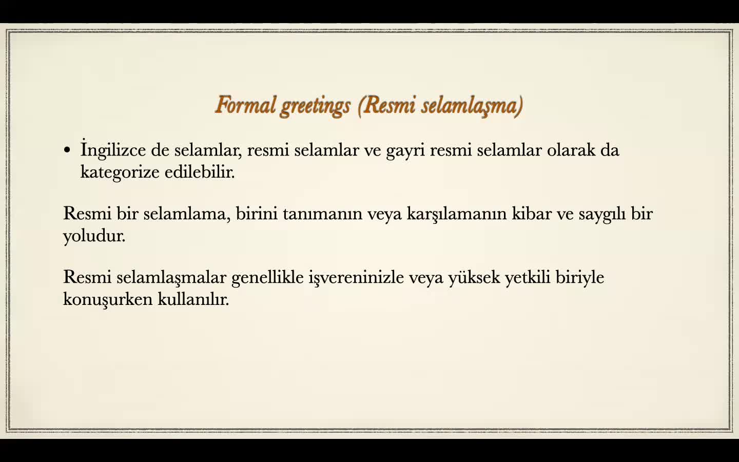 2- Greetings_ selamlaşma