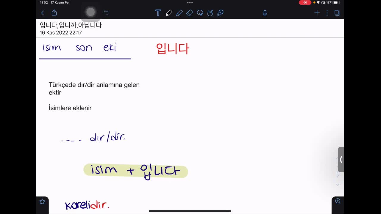 8.입니다 / 입니까 Ekleri