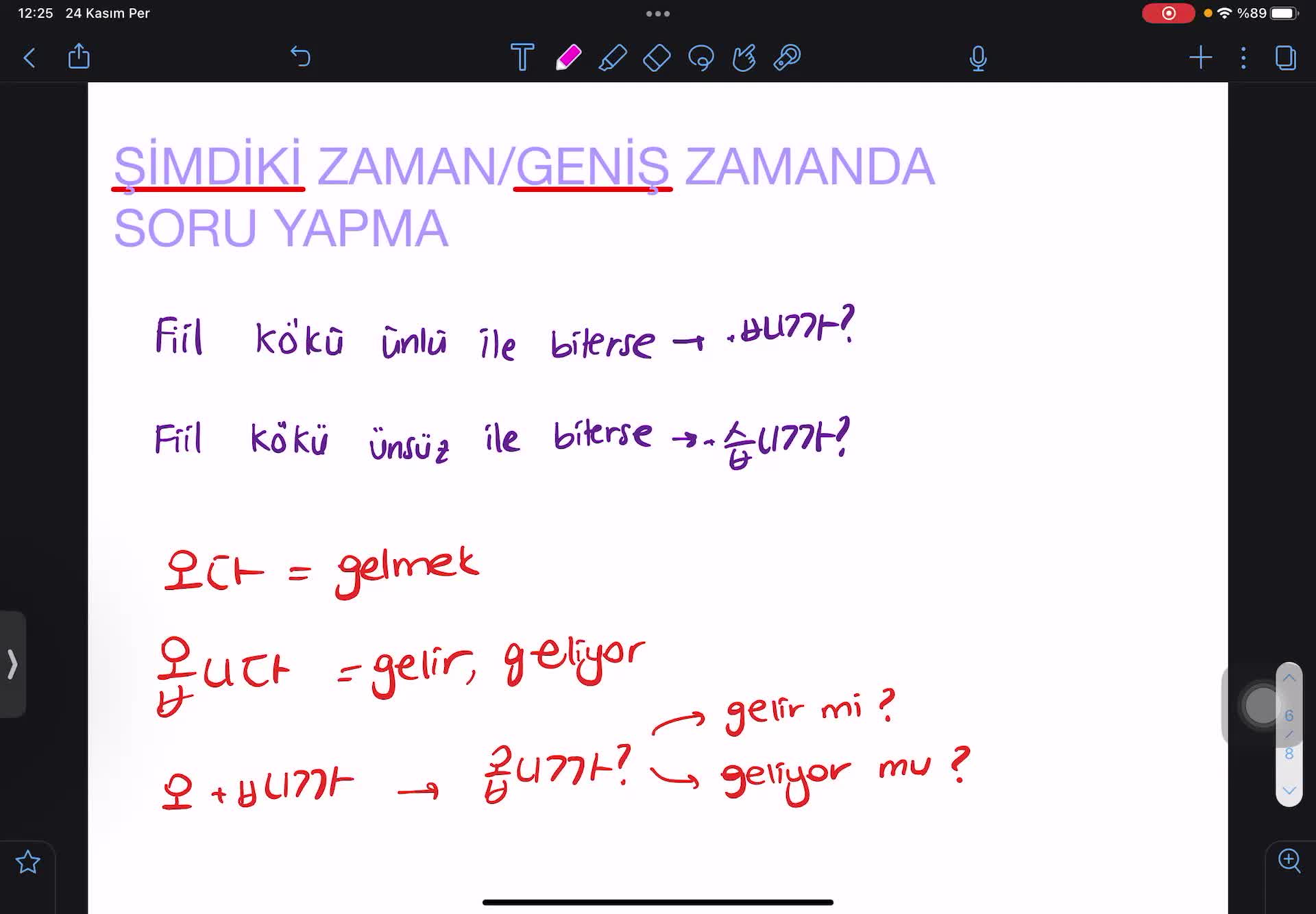 3. Şimdiki Zaman-Geniş Zaman - Olumsuz Cümle