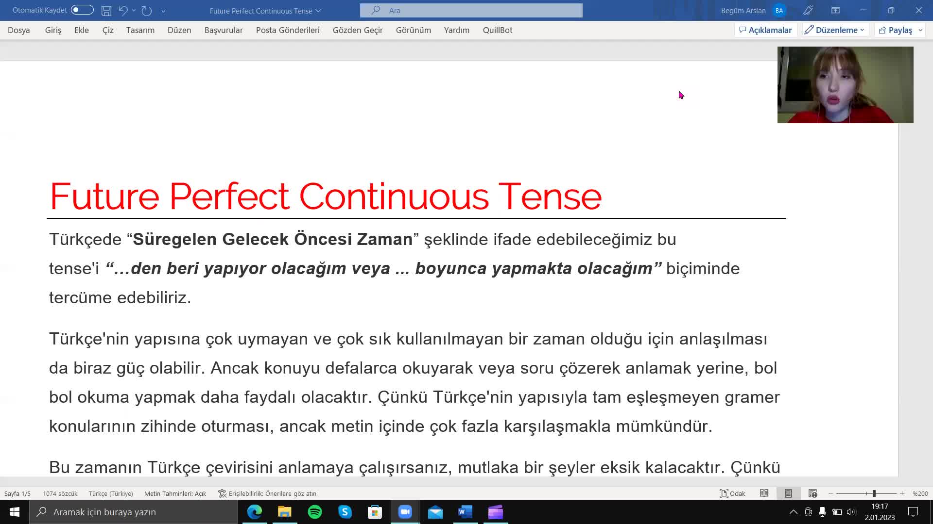 6. Future Perfect Continuous Tense