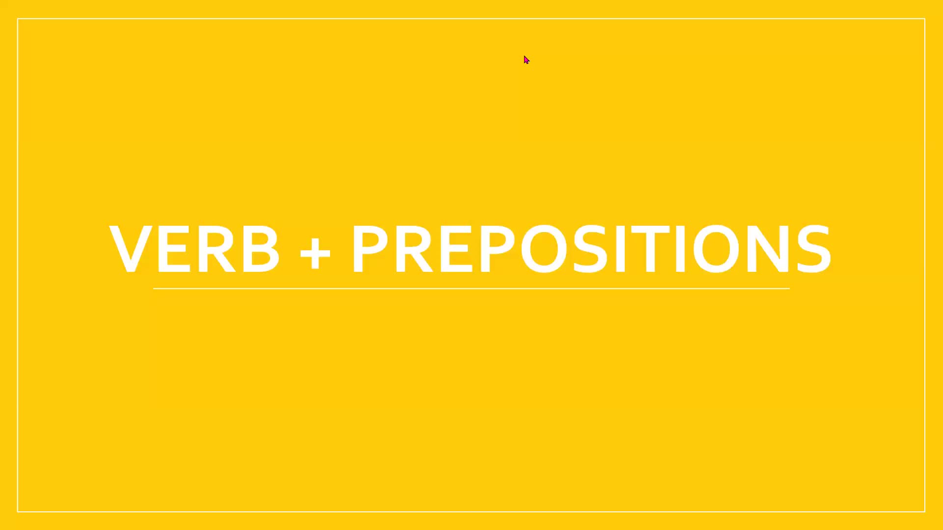 22. Verb Prepositions 1