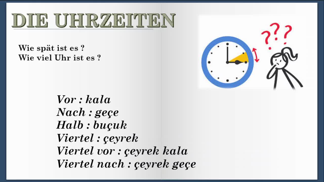 7. Die Uhrzeiten (Saatler)