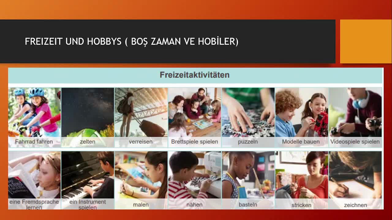 3. Die Freizeit Und Hobbys (Boş Zaman Ve Hobiler)