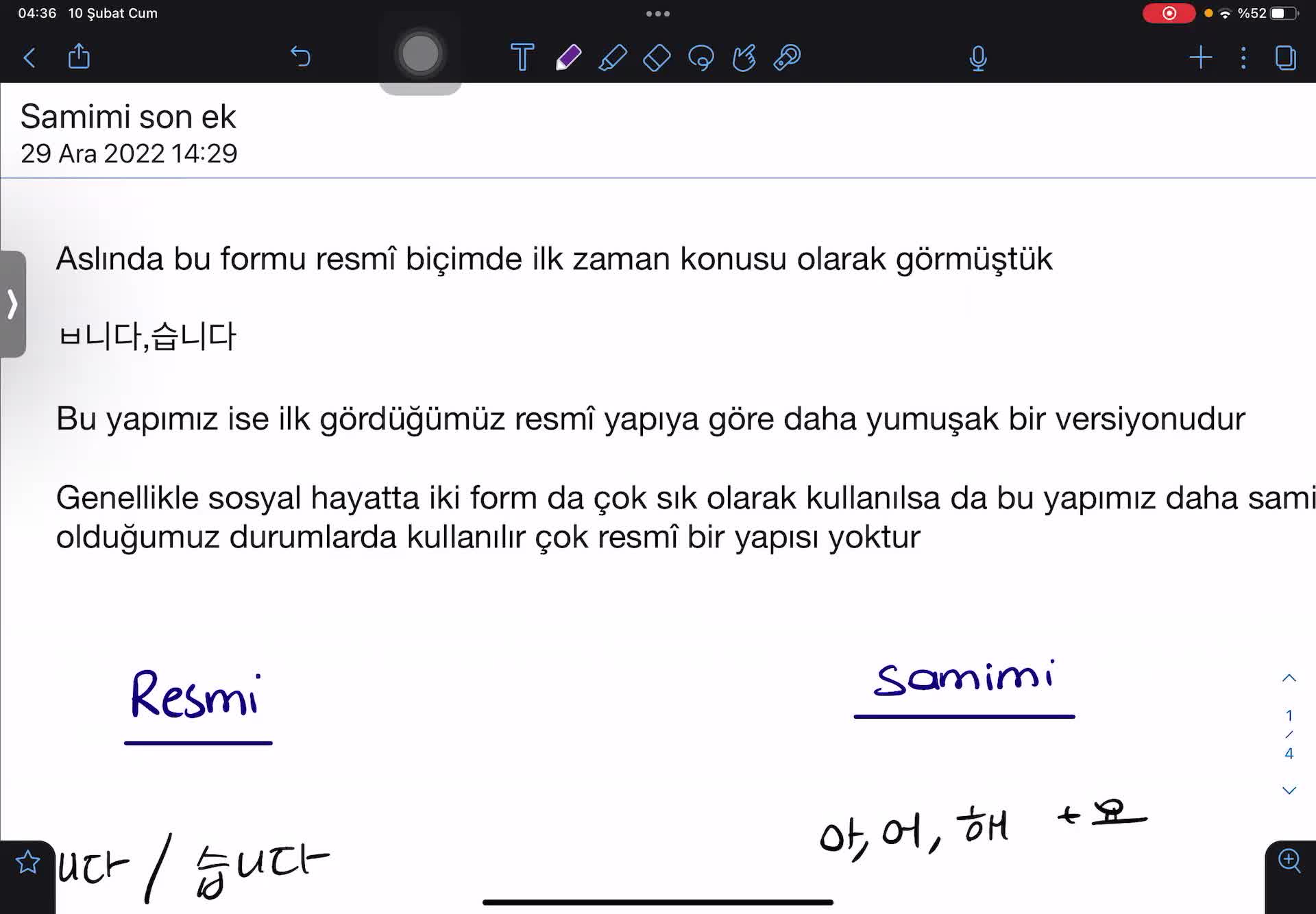 7- Samimi hitap - saygılı şimdiki zaman