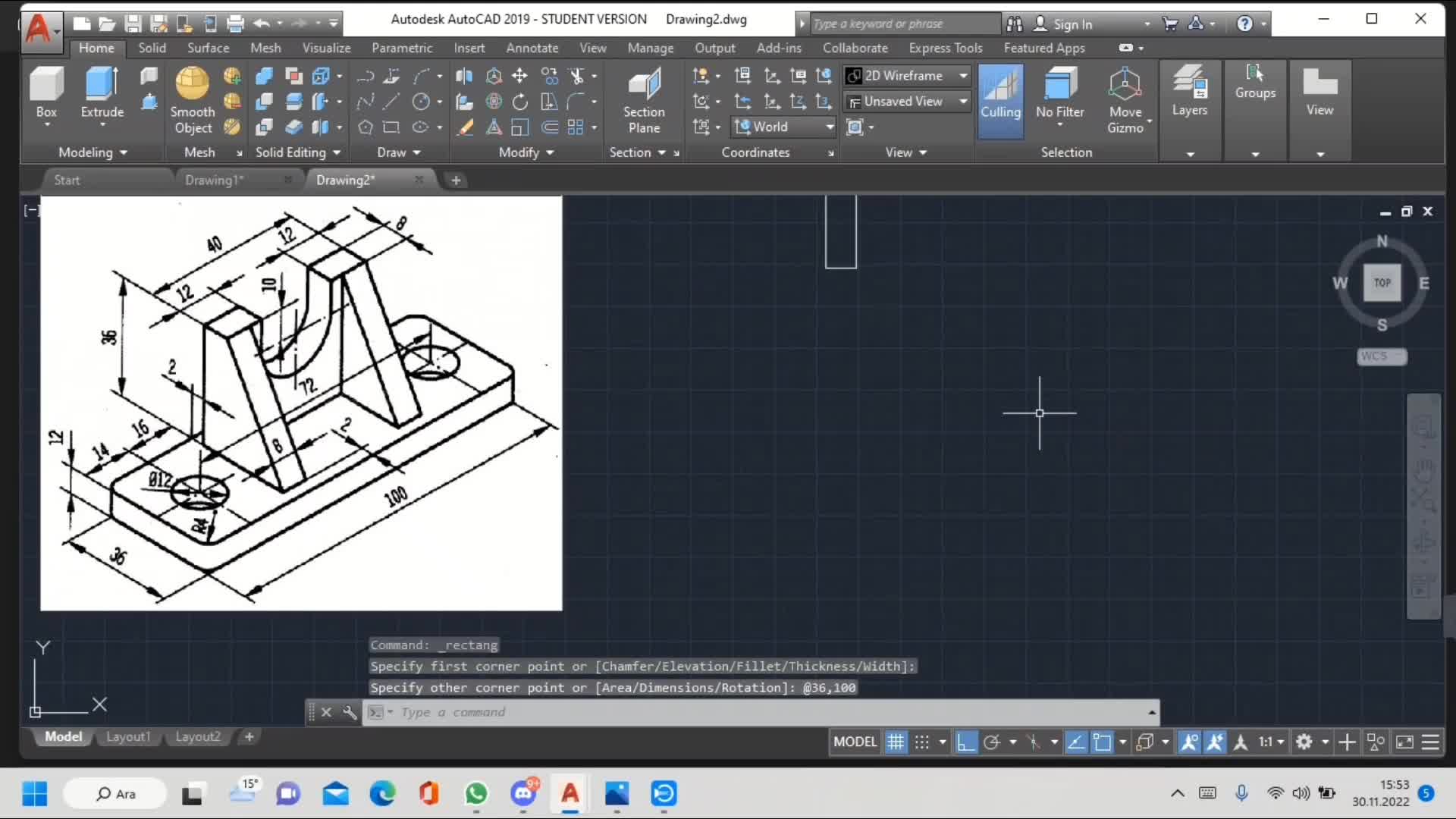 8- 3D Autocad Örnek 2