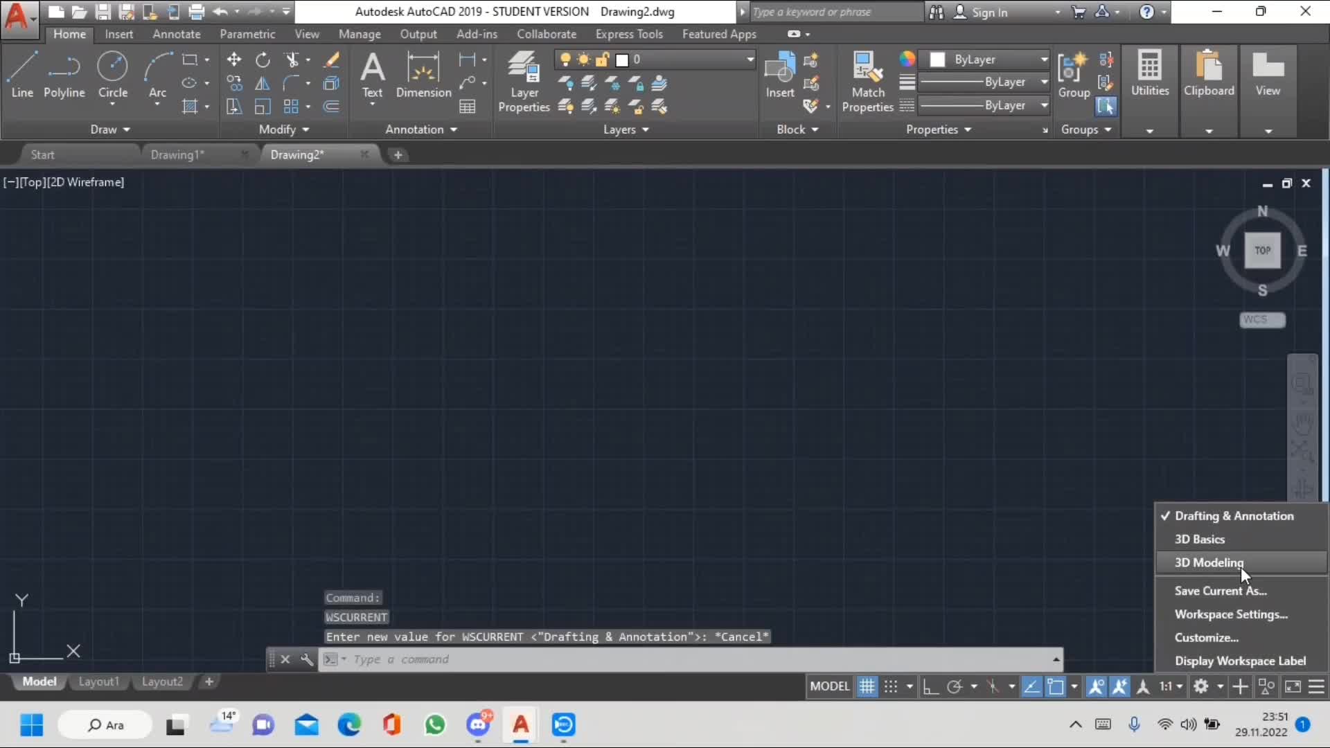 11- 3D Autocad Örnek 5
