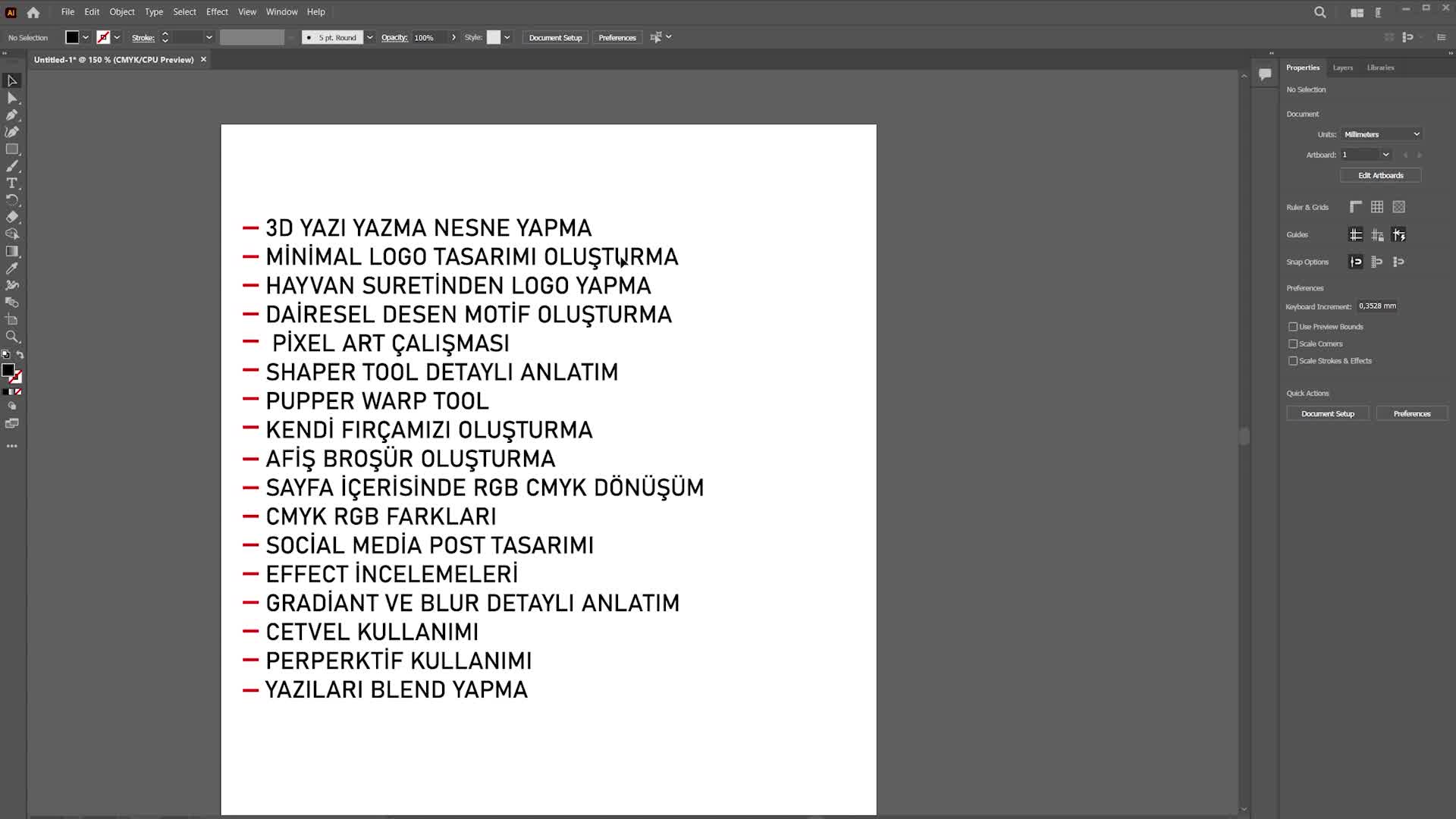 13- Yapılacaklar