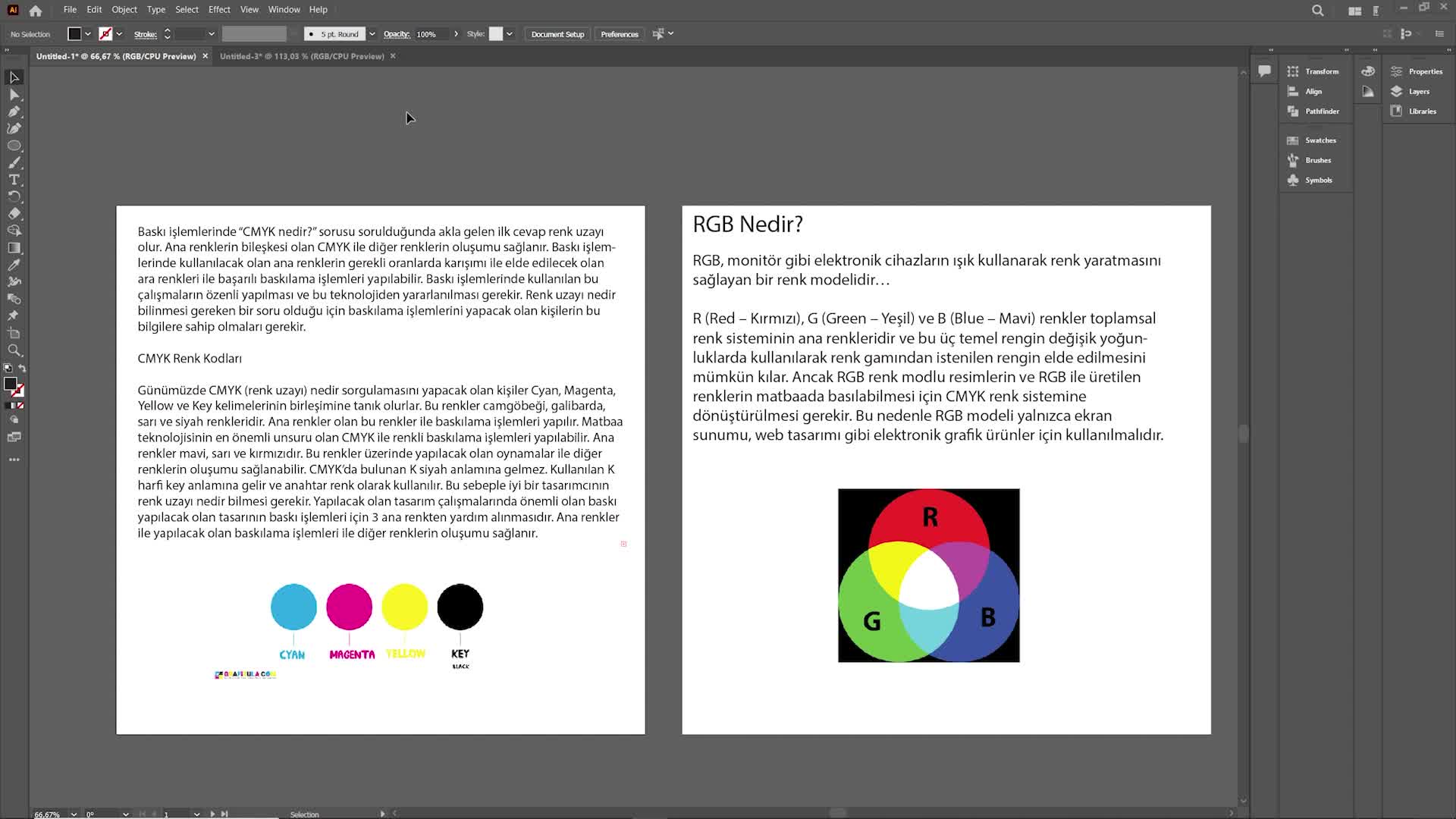17- CMYK Ve RGB Nedir?