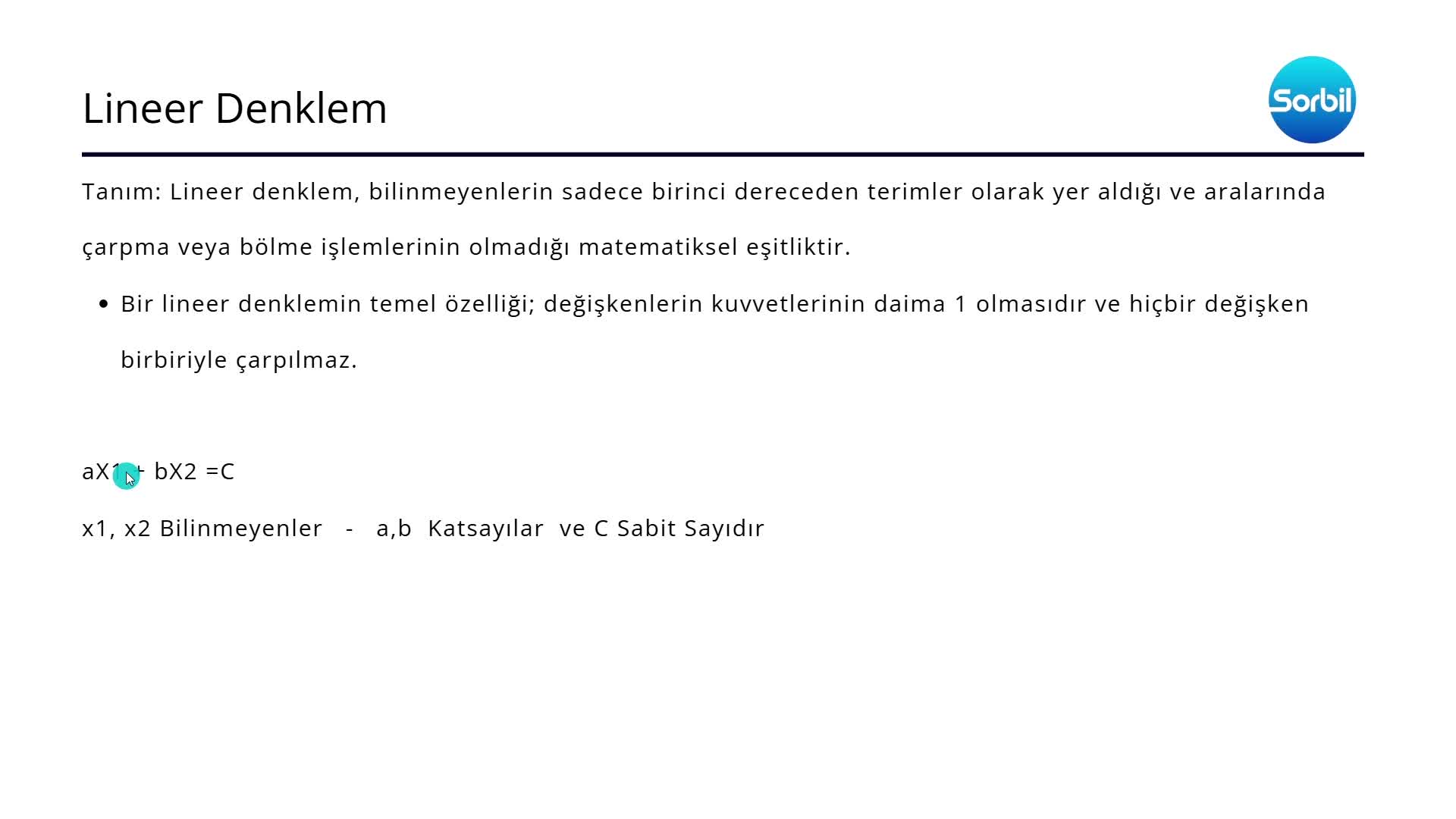 13- Lineer Denklem Sistemleri Ve Matrisler