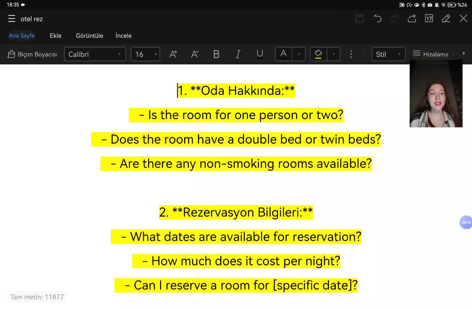11 - At hotel