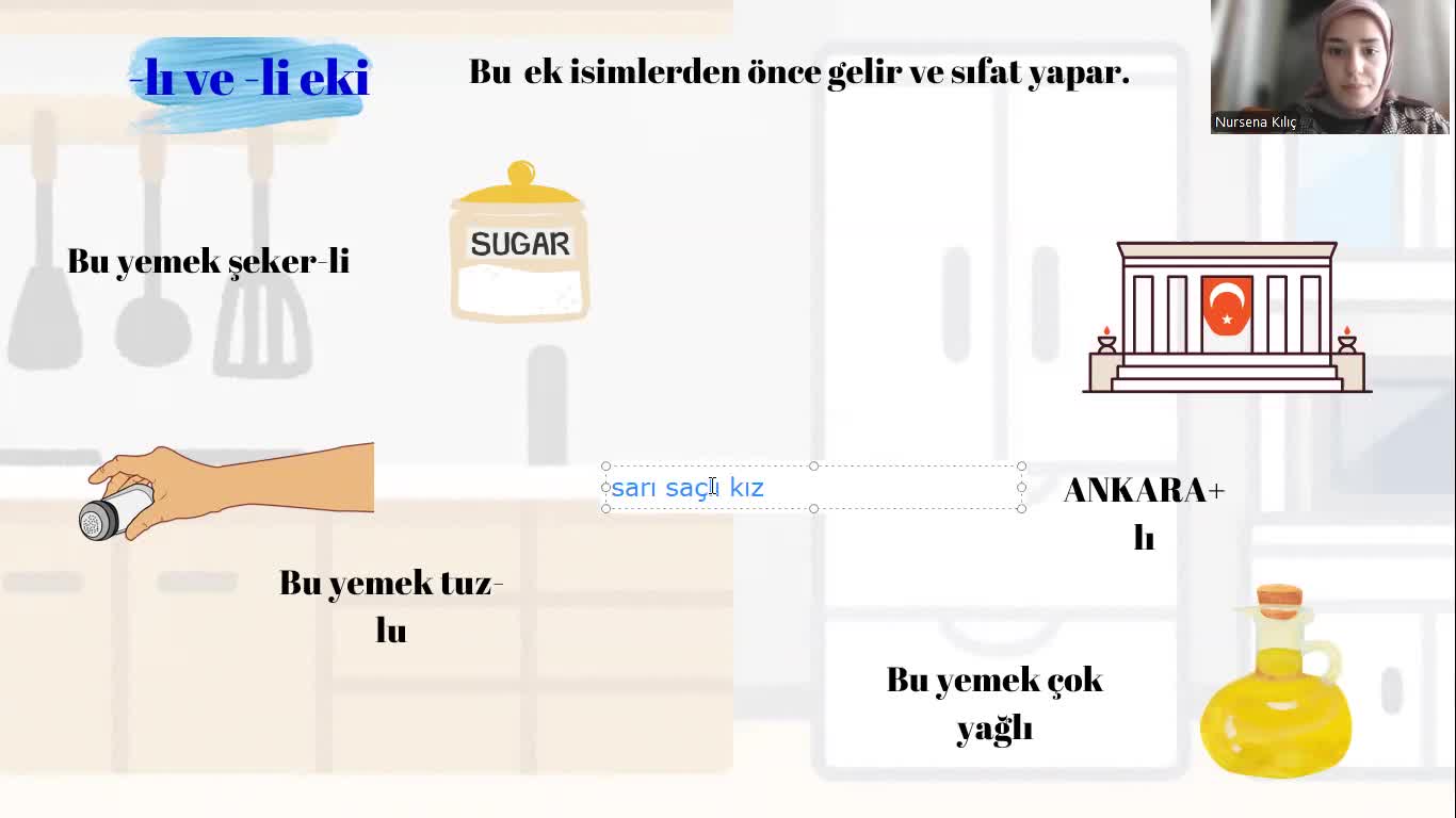 Ders-15 -lı -li eki  