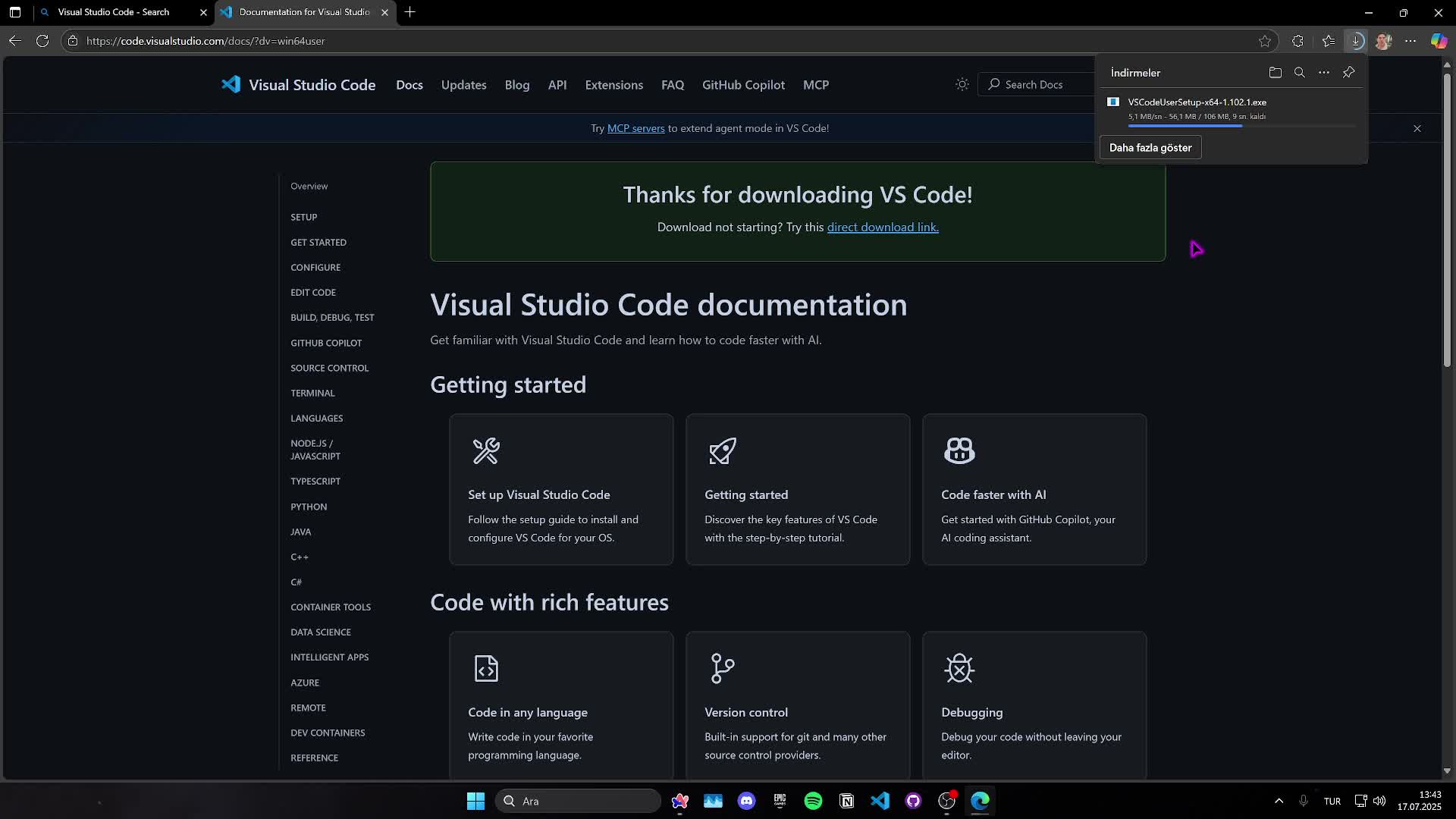 1- Visual Studio Code İndirme ve Kurma