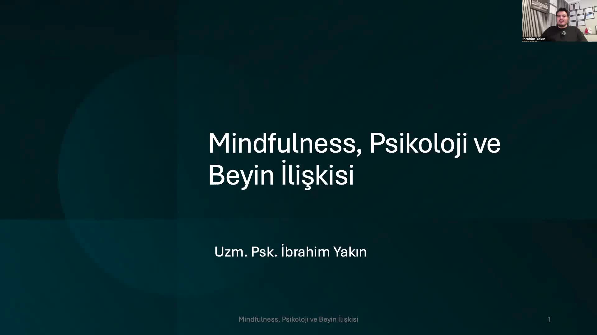 3 - Mindfulness Psikoloji ve Beyin