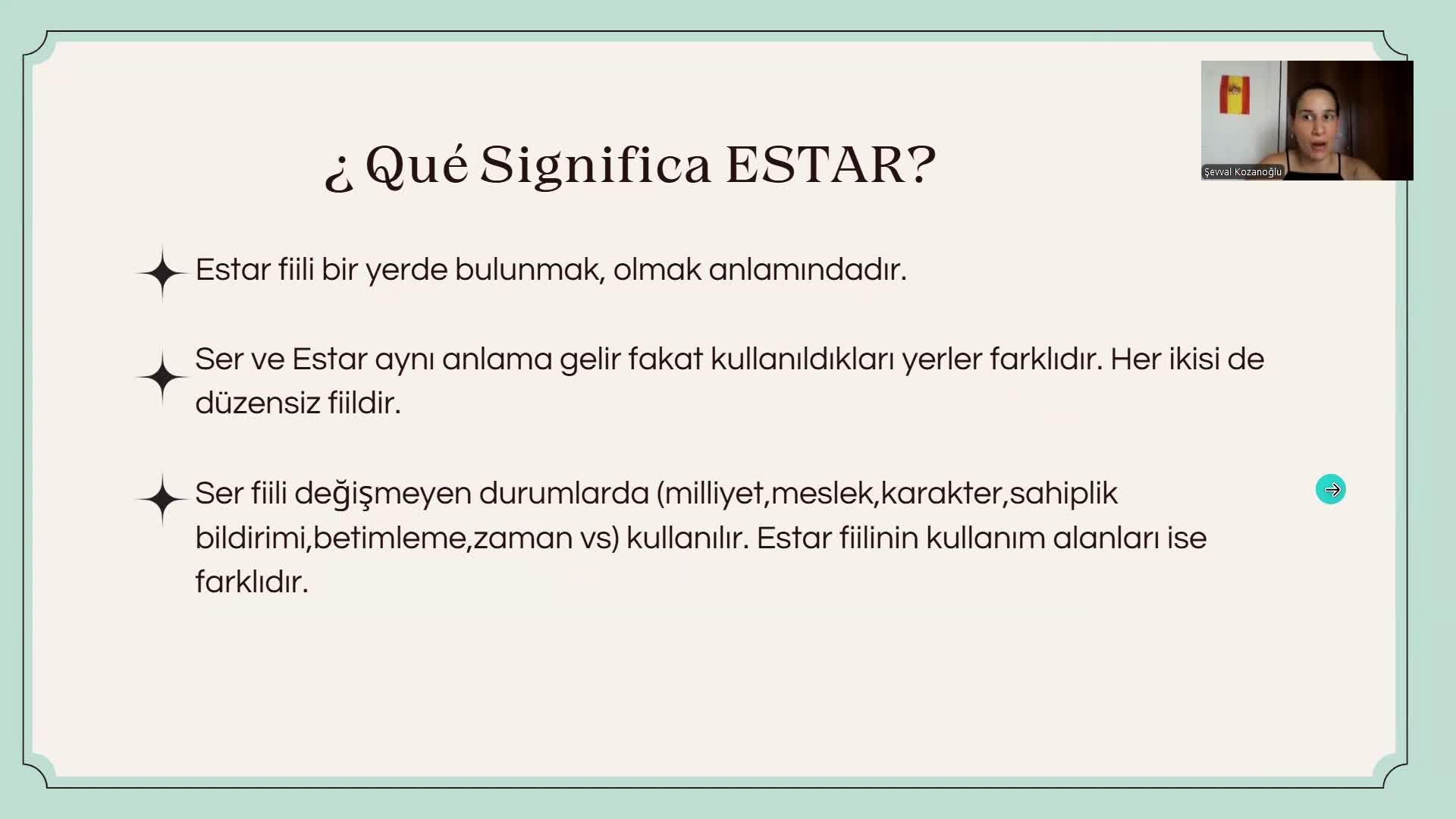 3- EL VERBO ESTAR - ESTAR FİİLİ