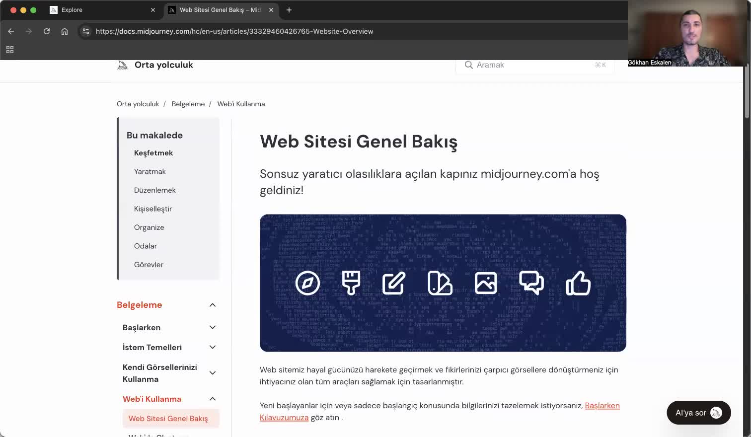 2 - Midjourney Web Platformuna Giris_