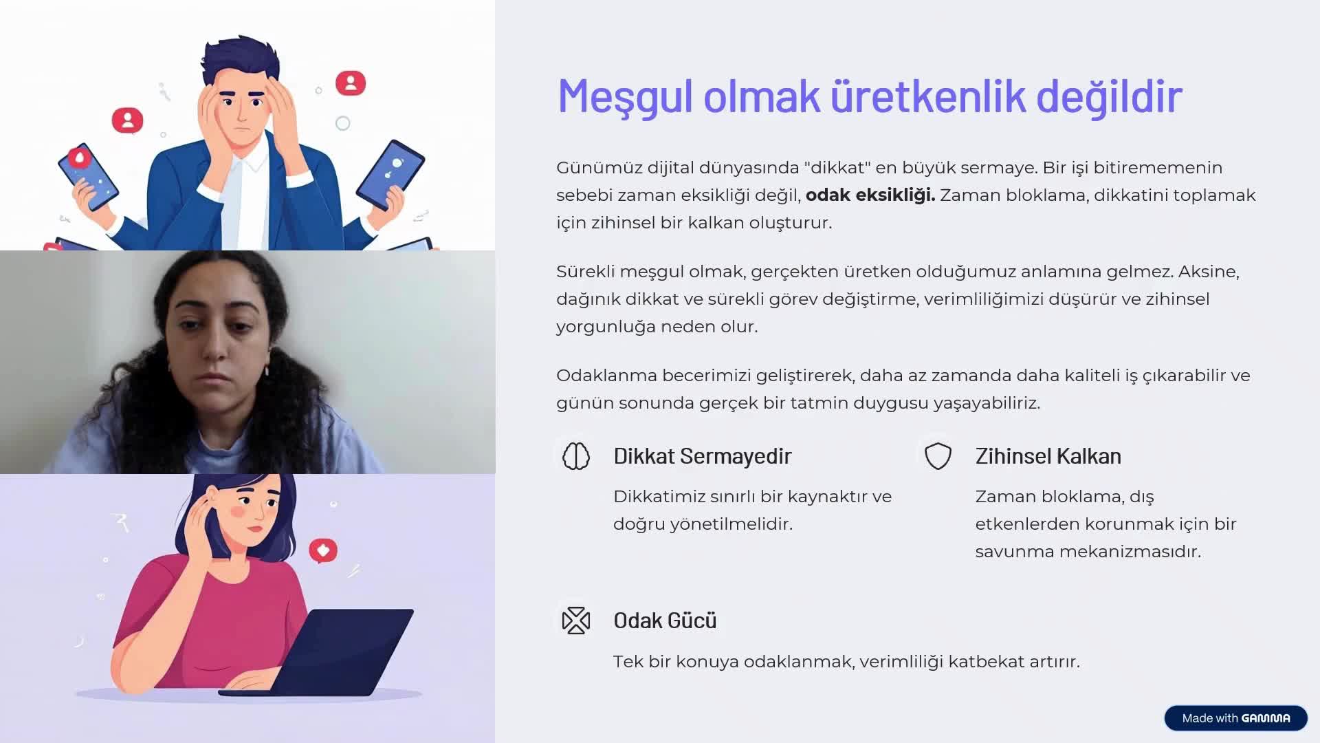 7 - ZAMAN BLOKLAMA VE ODAKLANMA