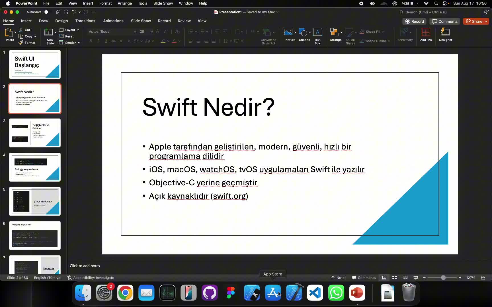1- Swift Temelleri