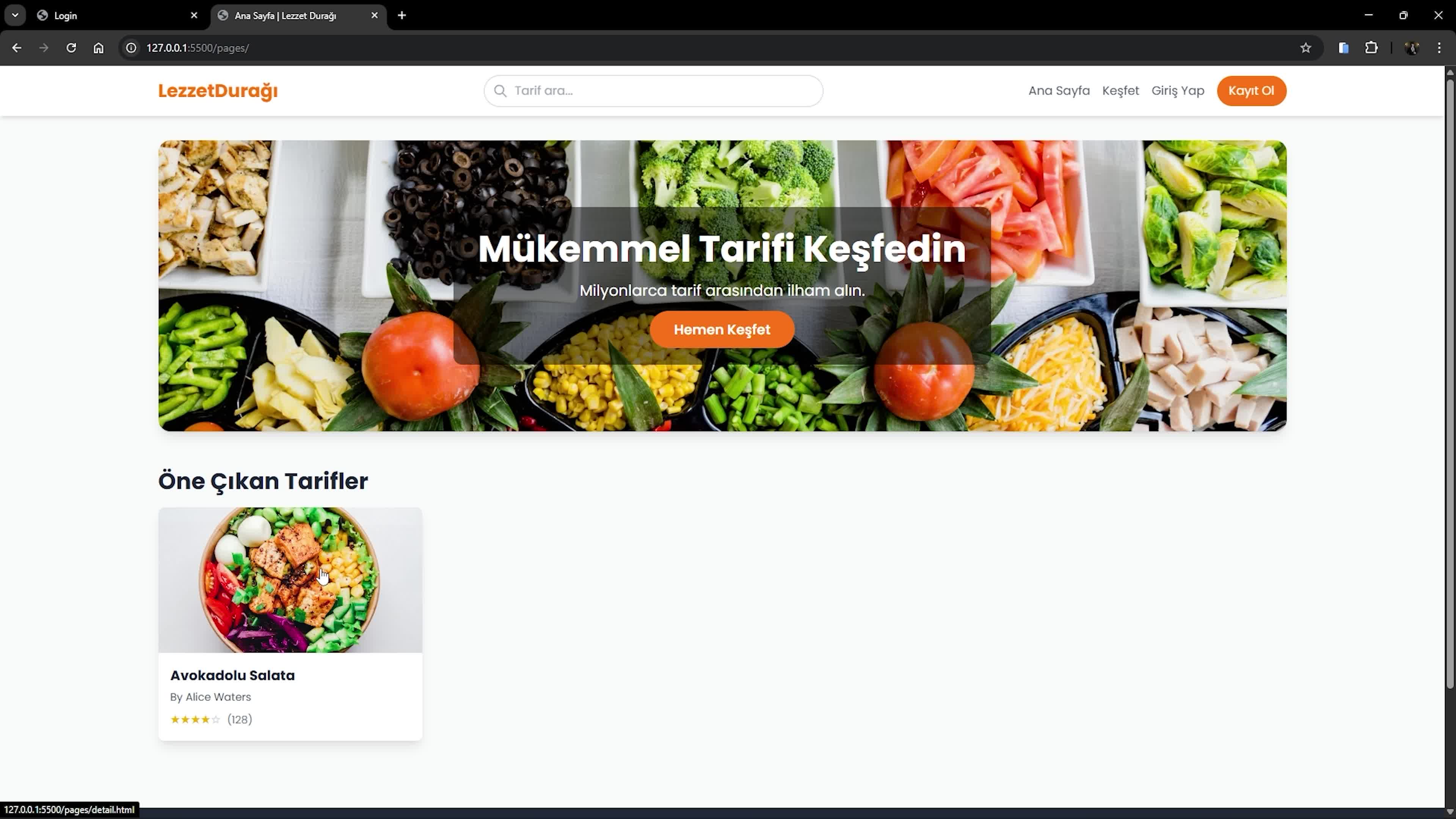 8- Proje Tasarımının Giydirilmesi