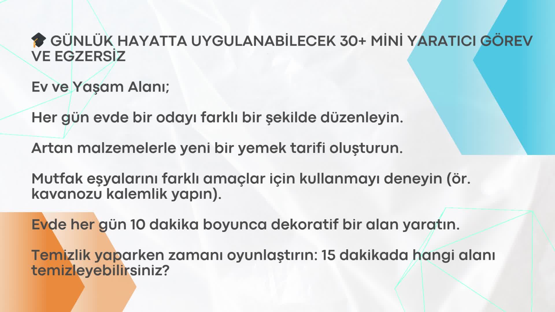 3- Yaratıcı Düşünme Teknikleri _ Yaratıcı Görev ve Egzersizler