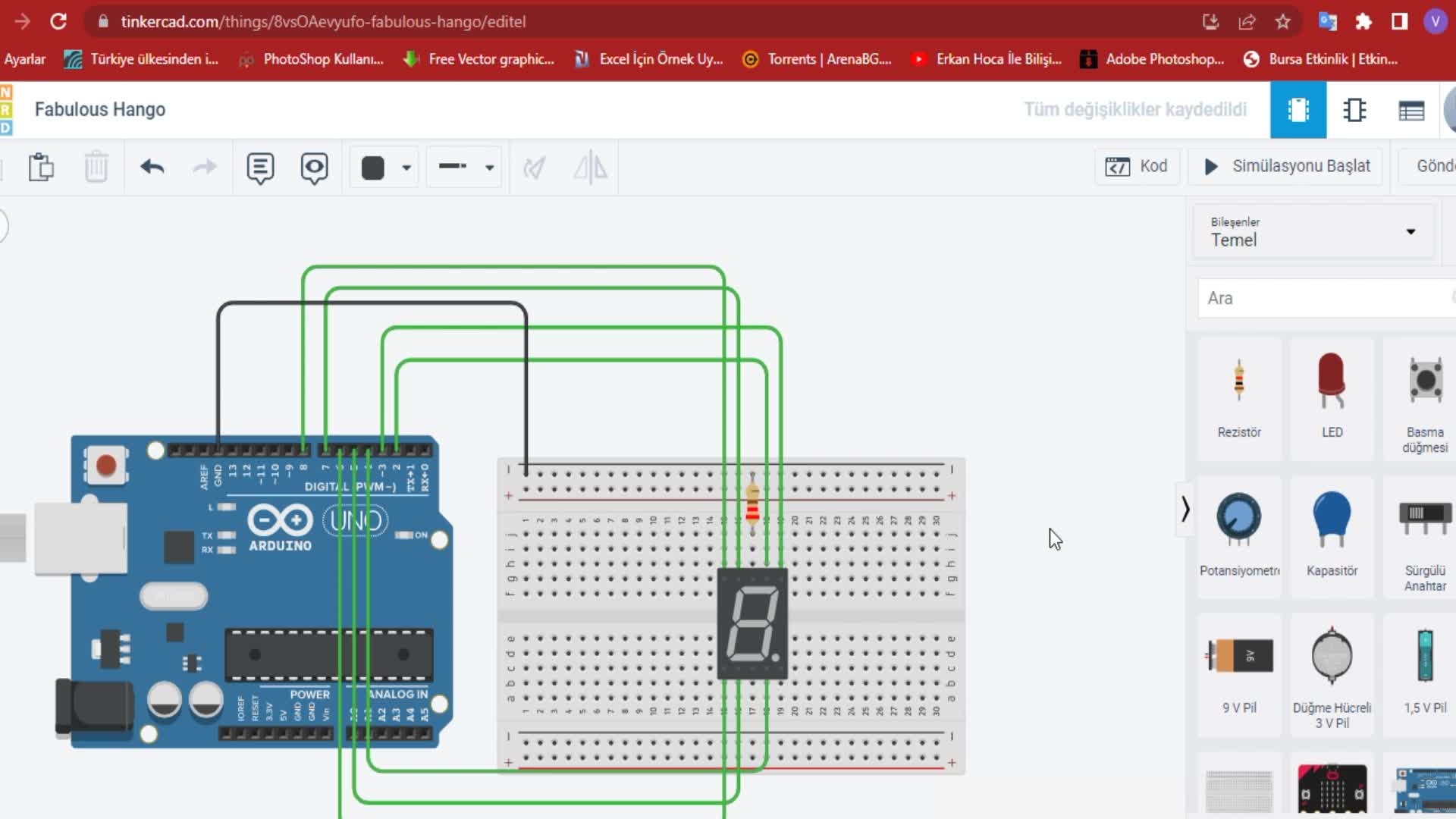 13. 7 Display Segment Örnek Problem