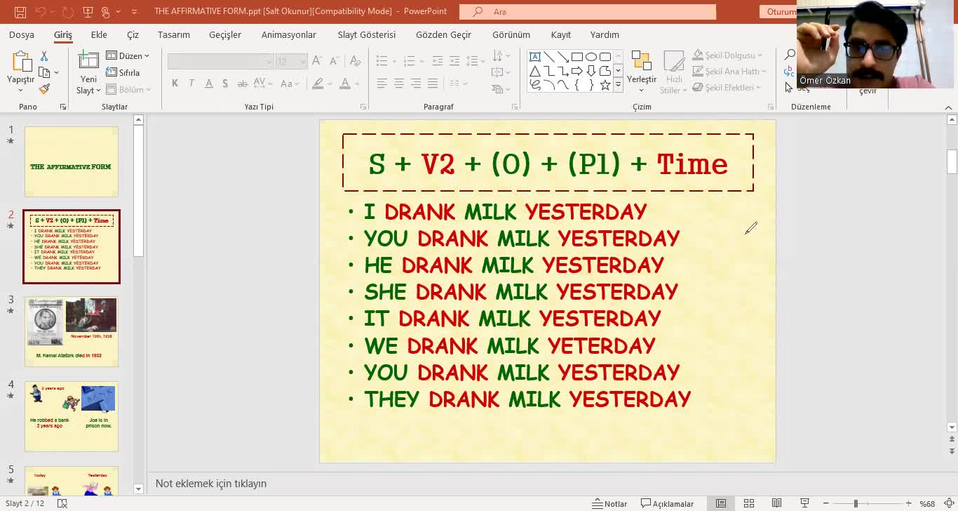  4. Simple Past Tense Bölüm 2