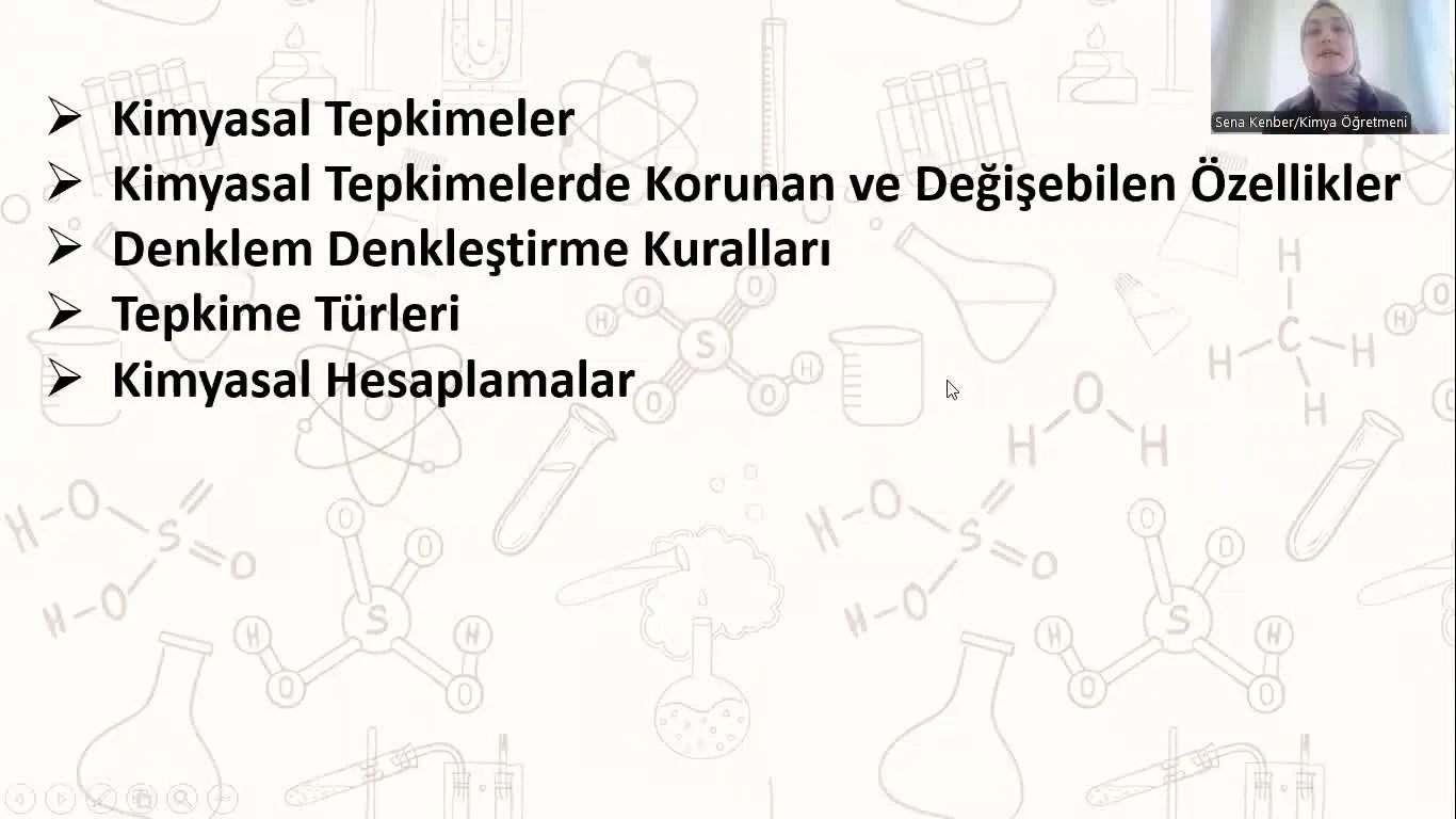 Kimysal-Tepkime-Türleri-ve-Hesaplamalar---Kimyasal-Tepkime-poster