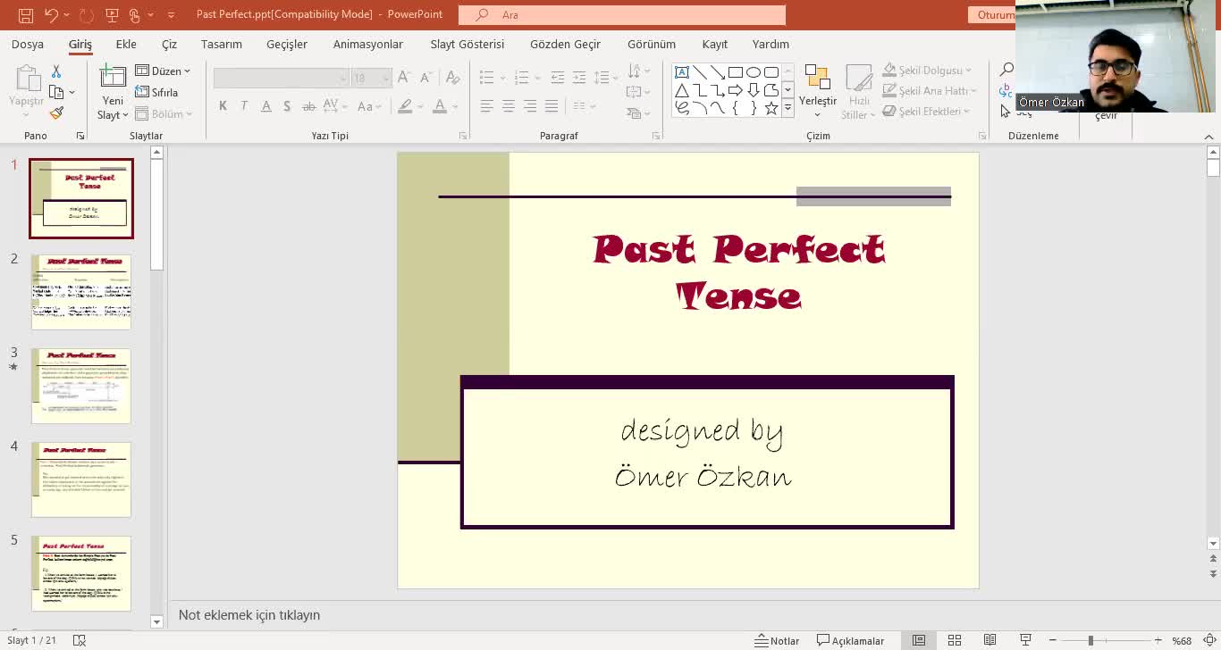 Past Perfect Tense