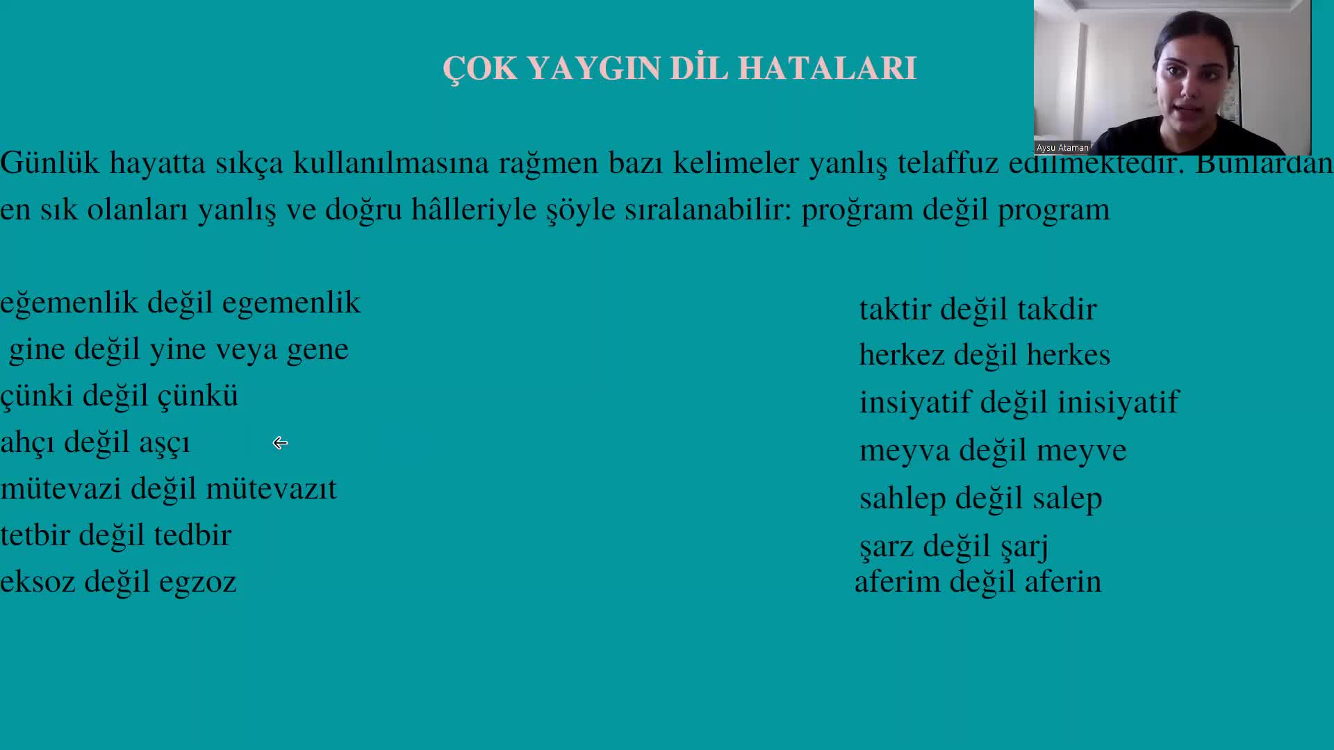 2. Yanliş Söyleni̇len Keli̇meler, Ünsüz Ses Çalişmasi 13 Dk_Trim