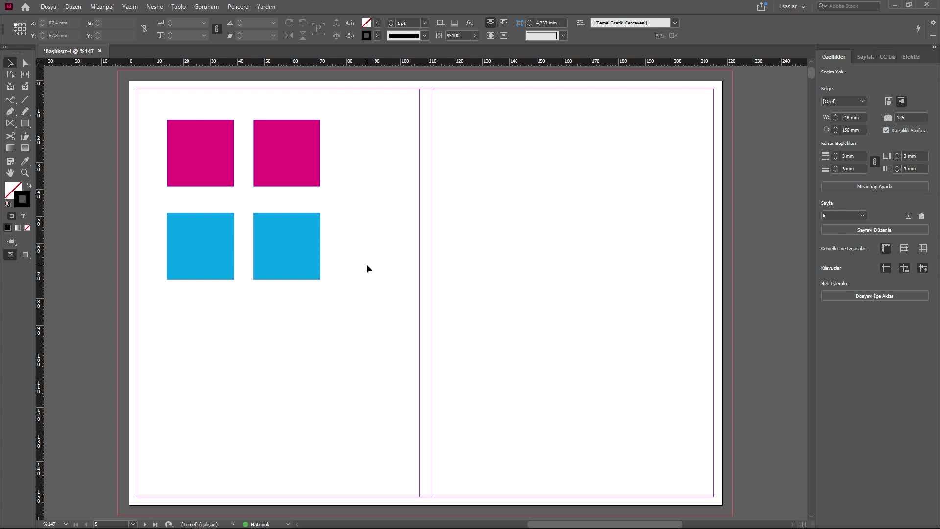 6:Indesign Gap Tool Aracı