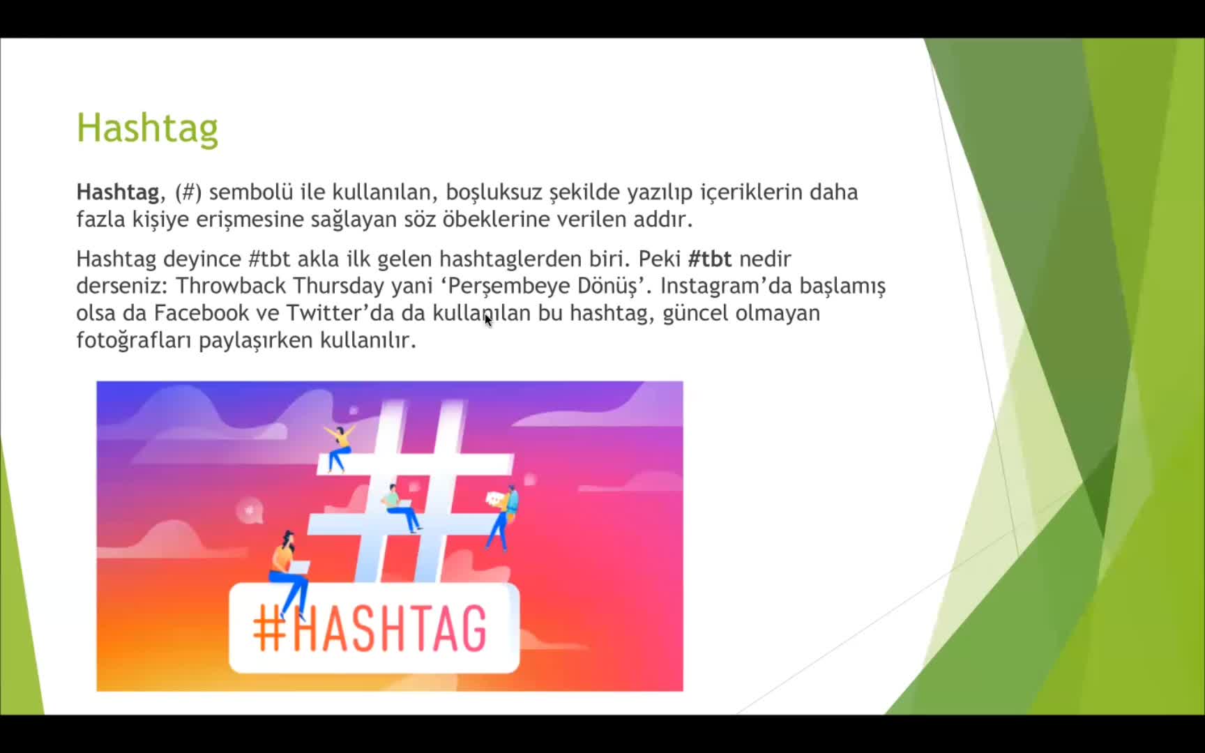 4- Hashtag