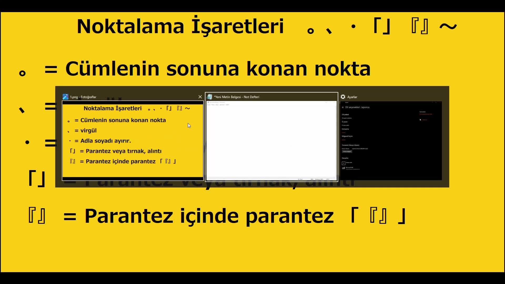 4. Noktalama işaretleri ve klavye 