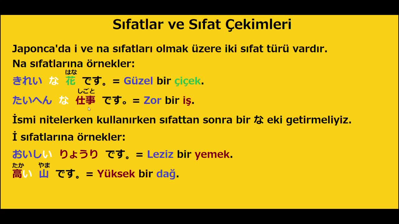 16. Sıfatlar