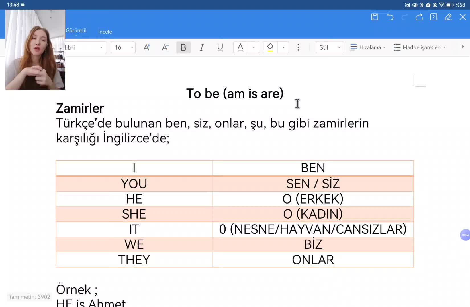 1. To Be (Am, Is, Are)