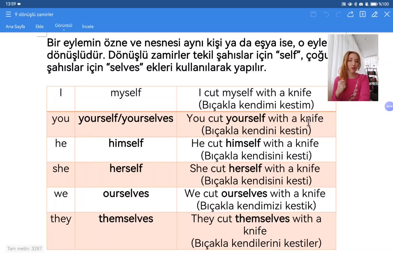 6. Reflexive Pronouns (Self-Selves)