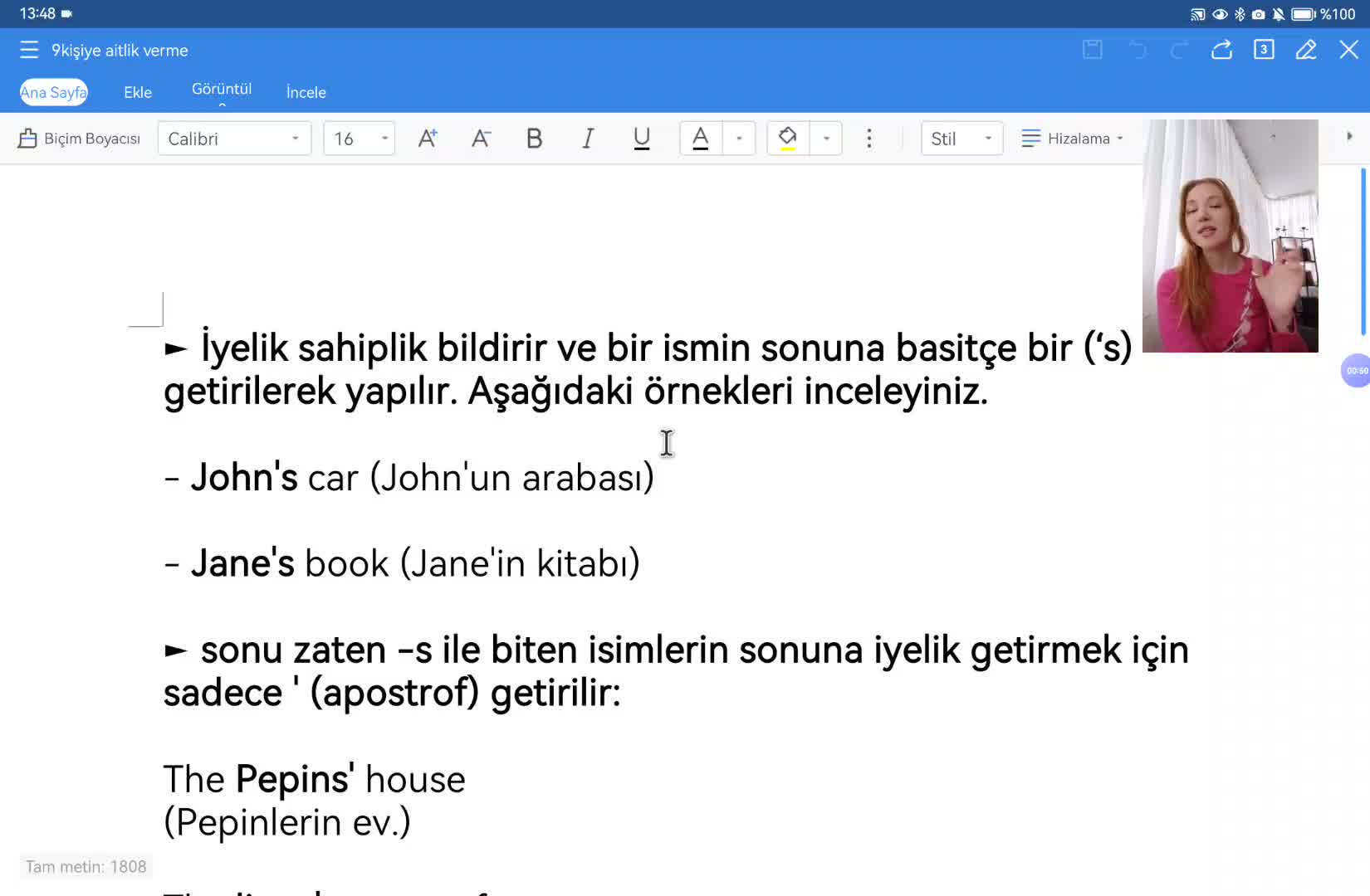 10. 's Takısı Ve Of Kullanımı
