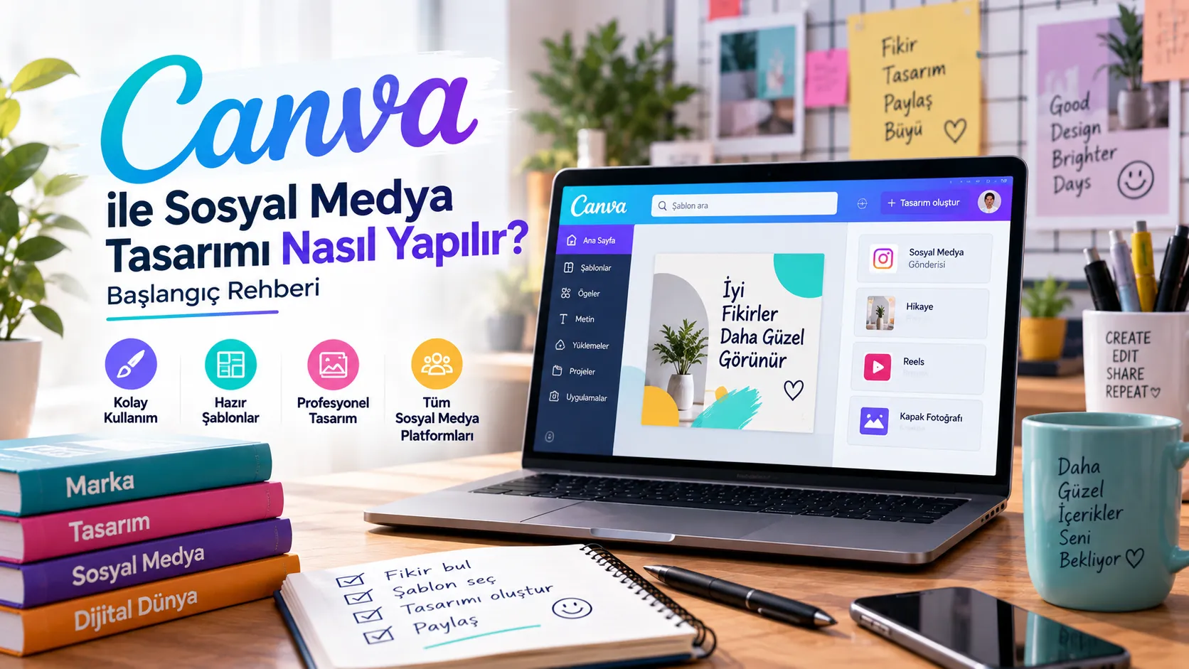 Canva ile Sosyal Medya Tasarımı Nasıl Yapılır? Başlangıç Rehberi